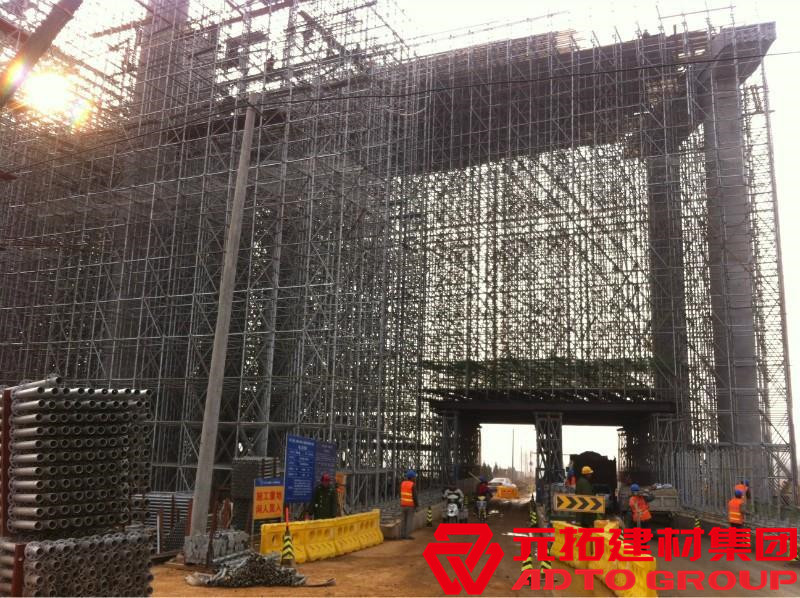 盤扣架數(shù)量計(jì)算難不難，盤扣一噸可以搭多少平？