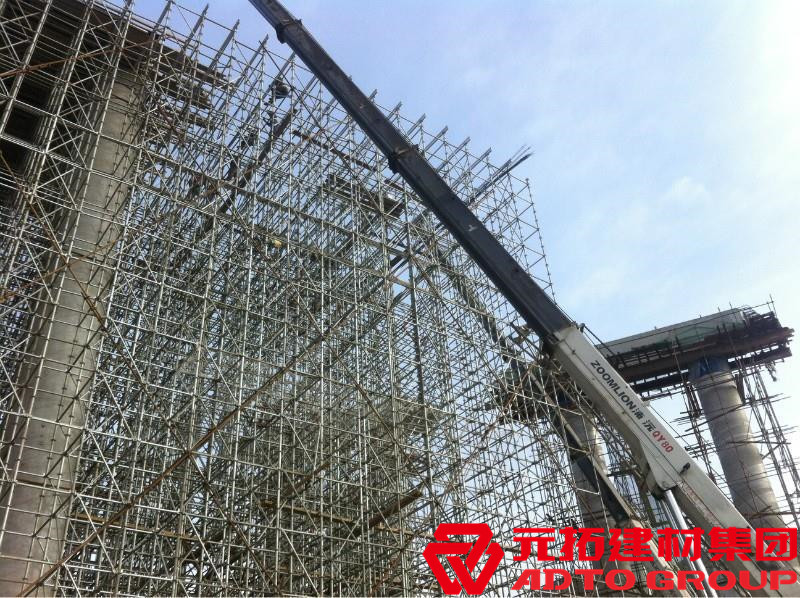 盤扣腳手架是什么材料，盤扣架多少米一噸？